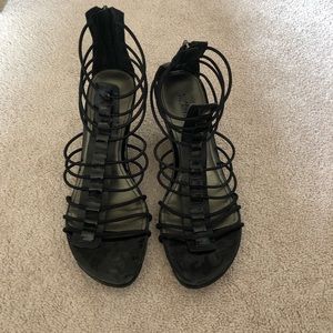 Kenneth Cole Reaction strappy wedge sandals